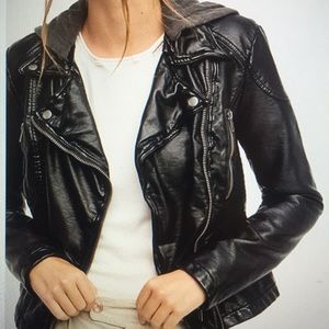 Free People faux motorcycle jacket